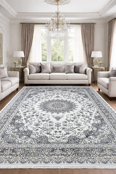 ünalcarpet 6m2 İpeksi Dokulu Yüksek Kalite Salon Halısı Antialerjik Parlak Yü...