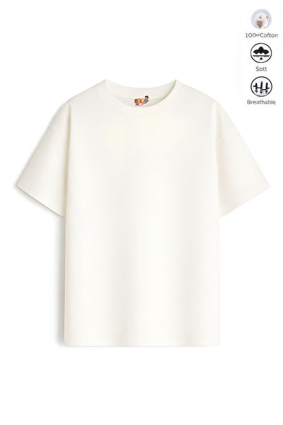 Belya Kids Wear Tricou oversize pentru copii, de vară, fără imprimeu