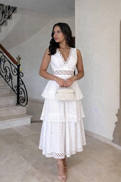 Pulli Collection Εισαγόμενο φόρεμα με δαντέλα και σχέδιο με βολάν