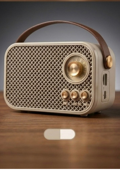 CEPAKS Taşınabilir Retro Mini Radyo Bluetooth Speaker | Radyo + USB + TF Kart...