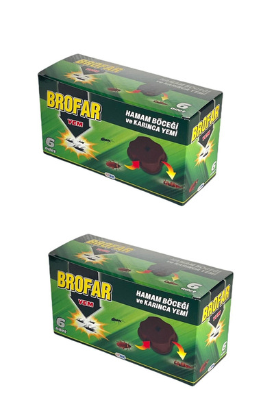 BROFF Hamam Böceği Yemi Ve Karınca Yemi 6 lı (Böcek Yeİ) X 2 Adet