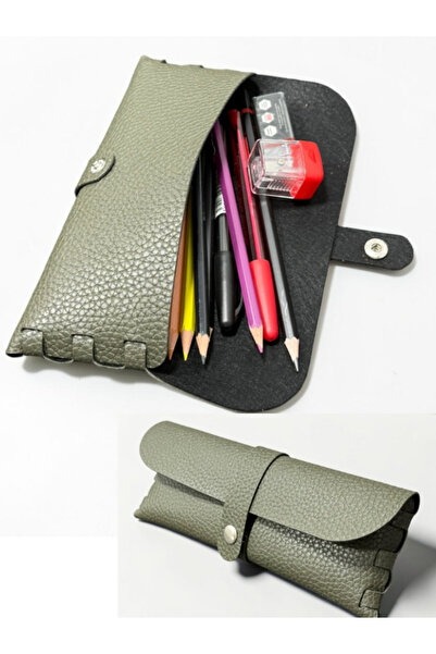 NZCLUB NZ3020 Rolax Khaki Δερμάτινη θήκη για στυλό Κομψή σχεδίαση μειναλική θ...