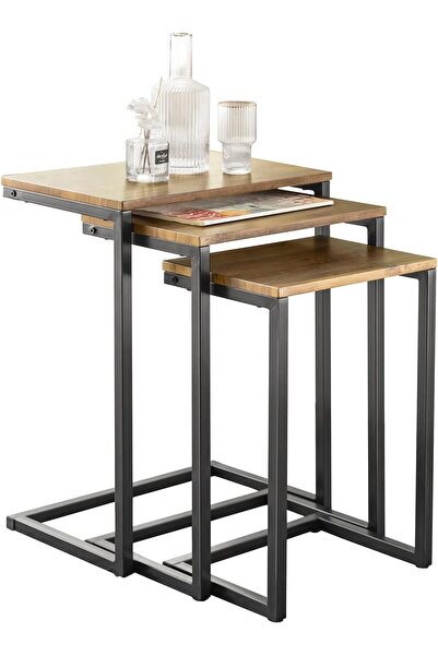sobuy Side Table for Living Room Coffee Table Small Sofa Sets of 3 Tables Ind...