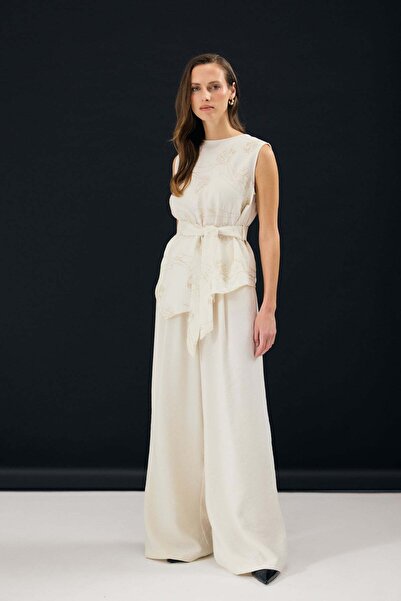 Sateen Παντελόνι Ντίνα - Πέτρα