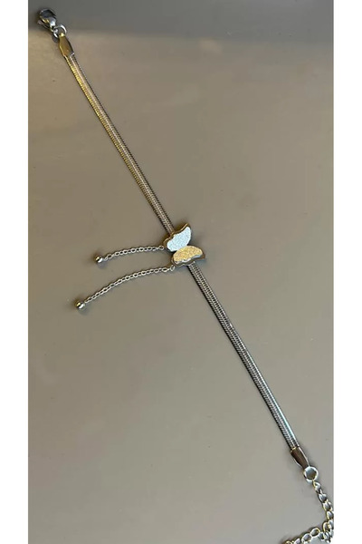 OEM Kelebekli İtalyan Bileklik - Gümüş