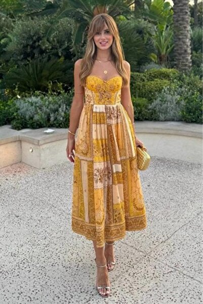 Pulli Collection Φόρεμα από λινό ύφασμα μοντέλο Zimmerman