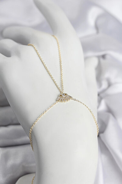 My Reality Fashion Brass Gold Color Eye Model Women's Şahmeran