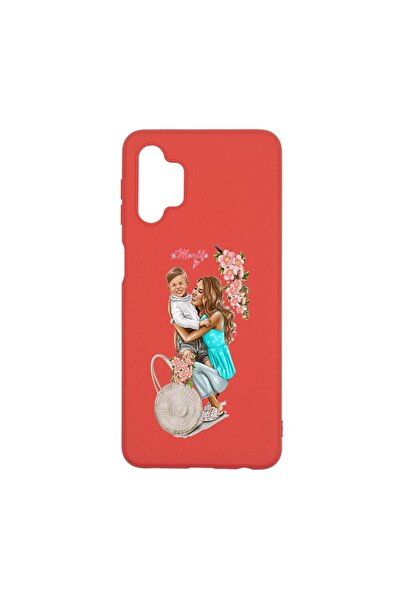 bestcase Θήκη σιλικόνης, Συμβατή με Samsung Galaxy A32 5G, Ζωή μαμάς με αγόρι...