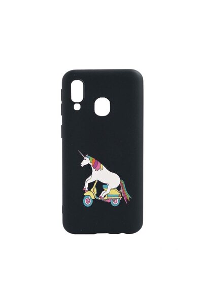 bestcase Θήκη σιλικόνης συμβατή με Samsung Galaxy A40, Μονόκερος - Στο δρόμο,...