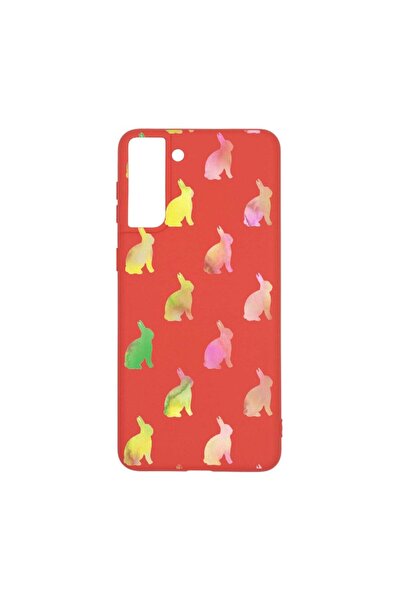 bestcase Θήκη σιλικόνης, Συμβατή με Samsung Galaxy S21 Plus, Σχέδιο Κουνέλια,...
