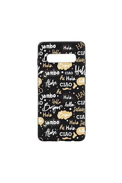 bestcase Θήκη σιλικόνης συμβατή με Samsung Galaxy S10 Plus, Hello, ανθεκτική ...