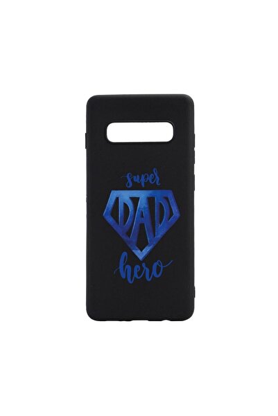 bestcase Θήκη σιλικόνης συμβατή με Samsung Galaxy S10 Plus, Μπαμπάς Υπερήρωας...