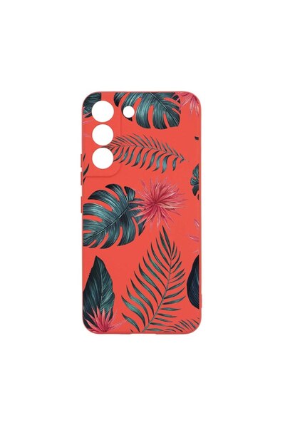 bestcase Θήκη σιλικόνης, Συμβατή με Samsung Galaxy S22 Plus, Τροπικά λουλούδι...