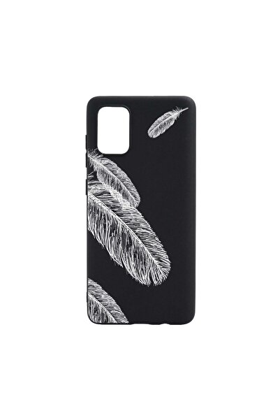 bestcase Θήκη σιλικόνης, Συμβατή με Samsung Galaxy A13 4G, Σχέδιο Φτερά BW, α...