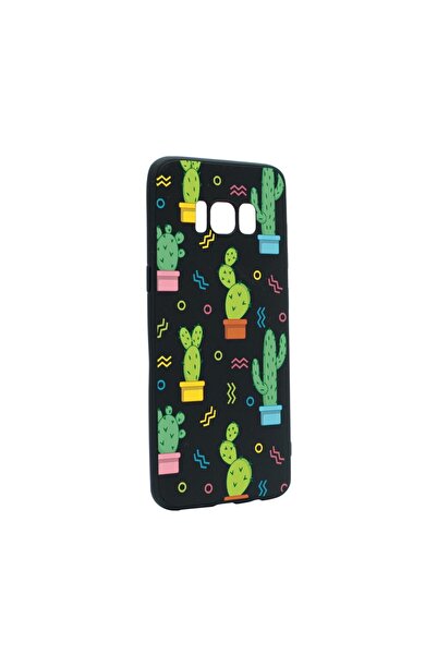 bestcase Θήκη σιλικόνης συμβατή με Samsung Galaxy S8, Κάκτος, ανθεκτική στη φ...