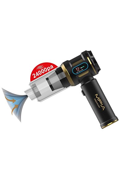 Midcom MCV-05 PREMIUM 10 IN 1 Araç Süpürgesi El Feneri USB / TYPE-C Şarjlı Ye...