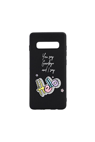 bestcase Θήκη σιλικόνης συμβατή με Samsung Galaxy S10, Πες Γεια, ανθεκτική στ...