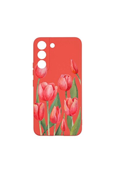 bestcase Husa Silicon, Compatibila Cu Samsung Galaxy S22 Plus, Red Tulips, re...