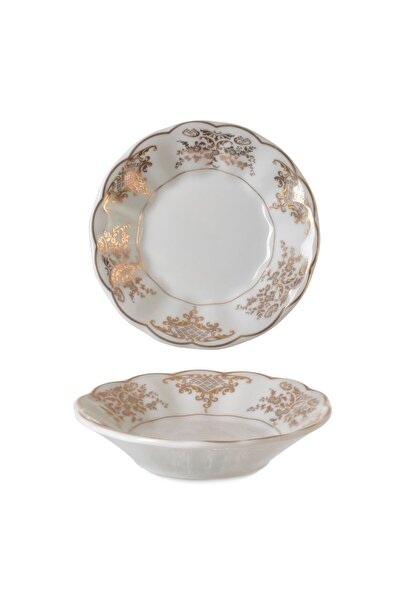 Empressco Porcelain Tea Plate (GOLD MOTIF) 6 Pieces (9552)