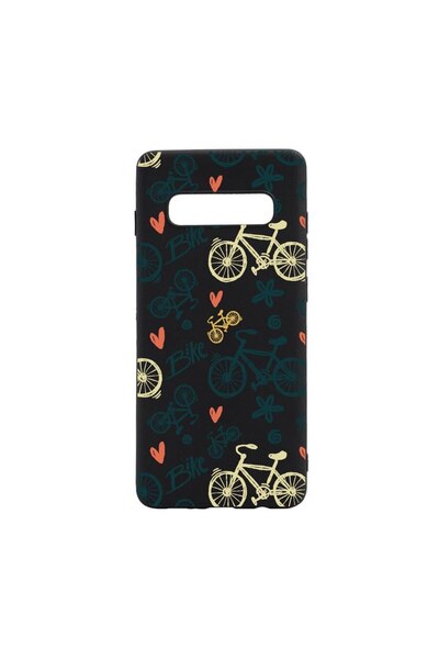 bestcase Θήκη σιλικόνης συμβατή με Samsung Galaxy S10, Bike Love, ανθεκτική σ...