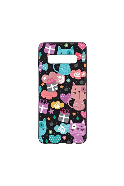 bestcase Θήκη σιλικόνης συμβατή με Samsung Galaxy S10 Plus, Χαριτωμένη Γάτα, ...