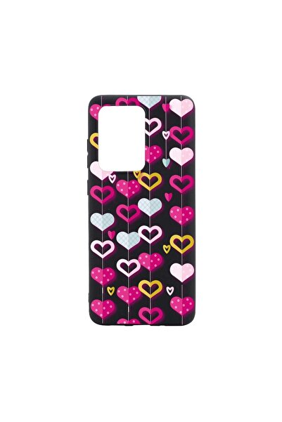bestcase Θήκη σιλικόνης συμβατή με Samsung Galaxy S21 Ultra, Χαριτωμένα Καρδι...