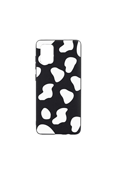 bestcase Θήκη σιλικόνης, Συμβατή με Samsung Galaxy A13 4G, Μαύρη Αγελάδα, ανθ...