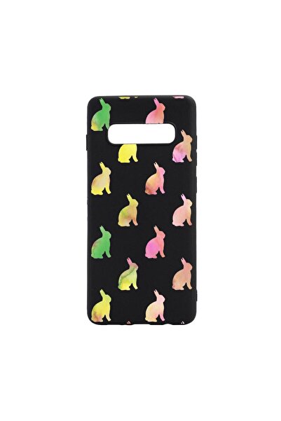 bestcase Θήκη σιλικόνης συμβατή με Samsung Galaxy S10 Plus, Σχέδιο: Κουνέλια,...