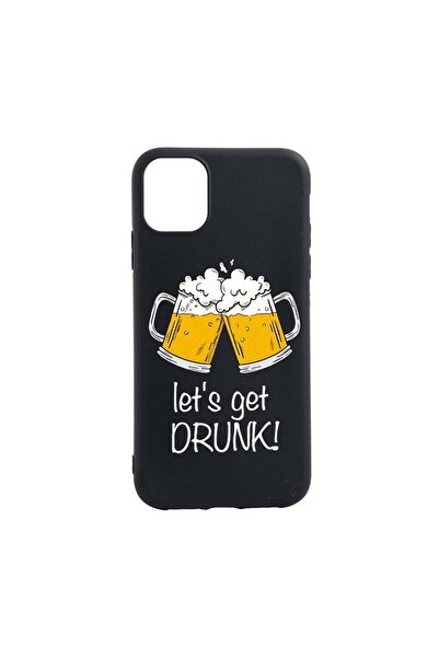 bestcase Husa Silicon Compatibila Cu Apple iPhone 12, Lets Get Drunk, reziste...