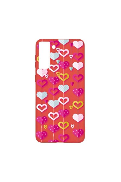bestcase Θήκη σιλικόνης, Συμβατή με Samsung Galaxy S21 Plus, Χαριτωμένα Καρδι...