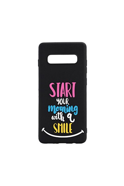 bestcase Θήκη σιλικόνης συμβατή με Samsung Galaxy S10 Plus, Χαμόγελο το πρωί,...