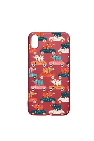 bestcase Θήκη σιλικόνης συμβατή με Apple iPhone XS Max, Χριστουγεννιάτικη σει...