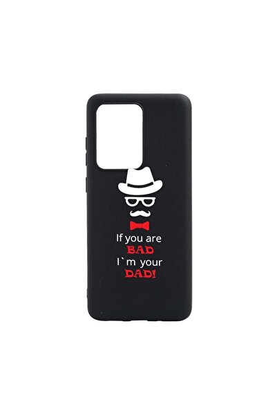 bestcase Θήκη σιλικόνης συμβατή με Samsung Galaxy S21 Ultra, Bad Dad, ανθεκτι...