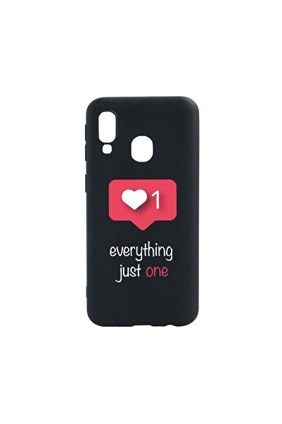 bestcase Θήκη σιλικόνης συμβατή με Samsung Galaxy A40, Ειδοποίηση αγάπης, ανθ...