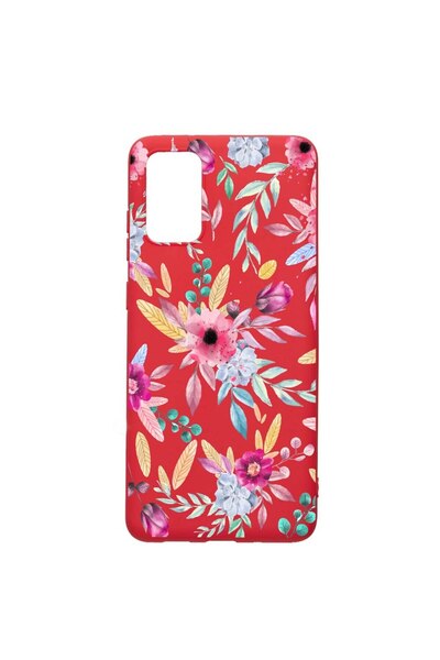 bestcase Θήκη σιλικόνης, Συμβατή με Samsung Galaxy A02s, Χαρούμενα Λουλούδια,...