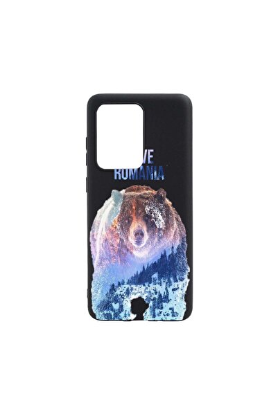bestcase Θήκη σιλικόνης συμβατή με Samsung Galaxy S21 Ultra, Αγαπώ τη Ρουμανί...