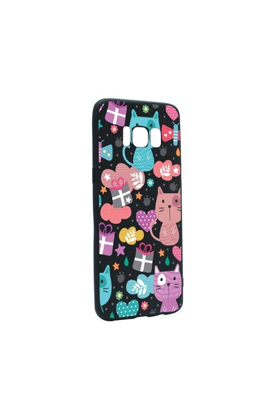 bestcase Θήκη σιλικόνης συμβατή με Samsung Galaxy S8, Χαριτωμένο Γατάκι, ανθε...