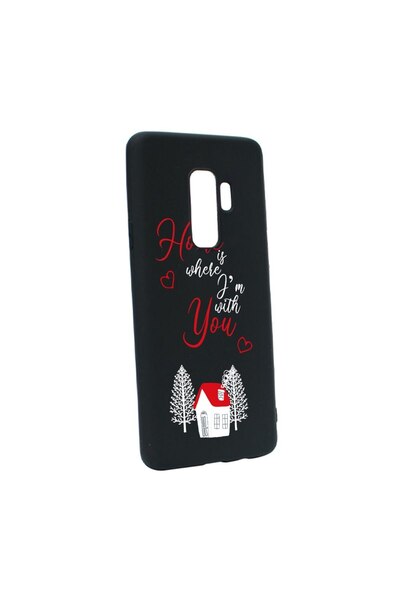 bestcase Силиконов калъф, съвместим със Samsung Galaxy S9, Home Is Where, уст...