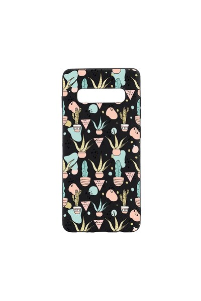 bestcase Θήκη σιλικόνης συμβατή με Samsung Galaxy S10, Κάκτος, ανθεκτική στη ...