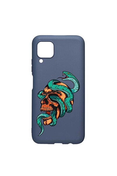 bestcase Силиконов калъф, съвместим със Samsung Galaxy M53, с дизайн на череп...
