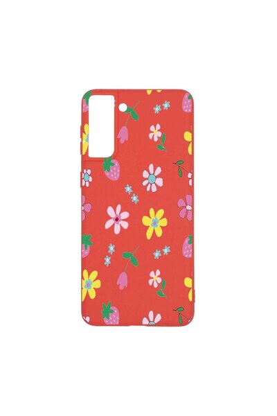 bestcase Θήκη σιλικόνης, Συμβατή με Samsung Galaxy S21 Plus, Λουλούδια, ανθεκ...
