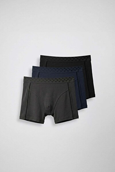 ablukaonline Ανδρικό βαμβακερό ελαστικό μποξεράκι 3 τεμαχίων σε πολλά χρώματα