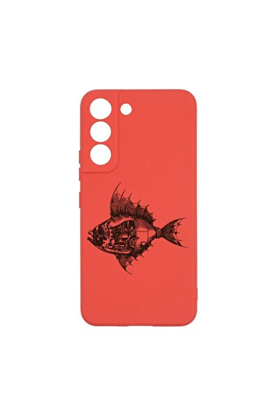 bestcase Θήκη σιλικόνης, Συμβατή με Samsung Galaxy S22 Plus, Σχέδιο ψάρι, Ανθ...