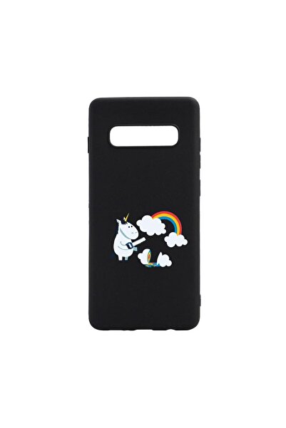 bestcase Θήκη σιλικόνης συμβατή με Samsung Galaxy S10 Plus, Μονόκερος - Σύννε...