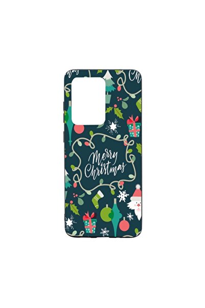 bestcase Θήκη σιλικόνης συμβατή με Samsung Galaxy S21 Ultra, Καλά Χριστούγενν...
