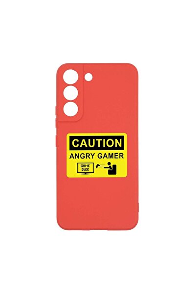 bestcase Θήκη σιλικόνης, Συμβατή με Samsung Galaxy S22 Plus, Angry Gamer, ανθ...