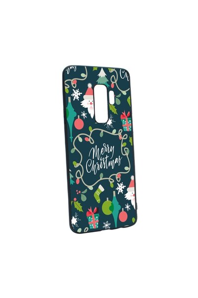 bestcase Силиконов калъф, съвместим със Samsung Galaxy S9, Весела Коледа, уст...