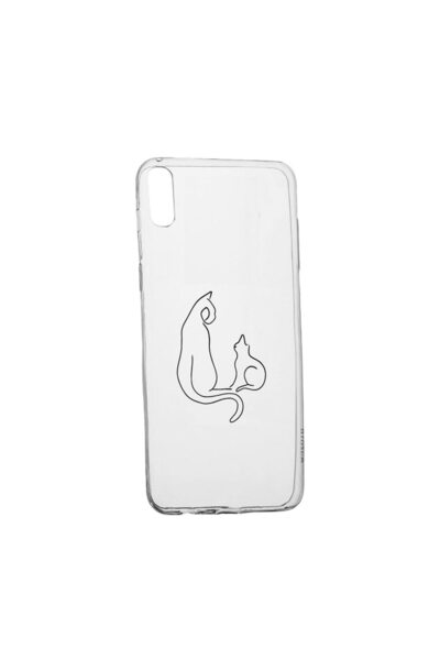bestcase Θήκη σιλικόνης συμβατή με Samsung Galaxy A02, Αφηρημένη Γάτα, ανθεκτ...