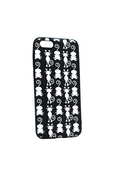 bestcase Θήκη σιλικόνης συμβατή με Apple iPhone 7 / 8, Μαύρη Γάτα, ανθεκτική ...