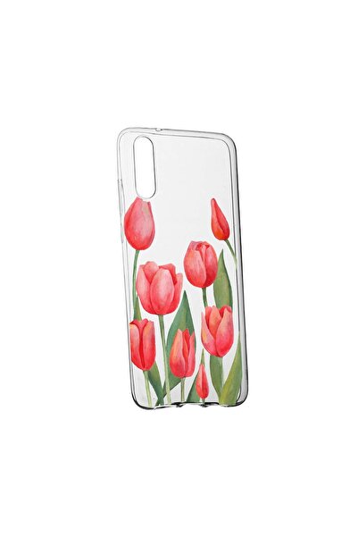 bestcase Силиконов калъф с червени рози, съвместим със Samsung Galaxy A13, ус...